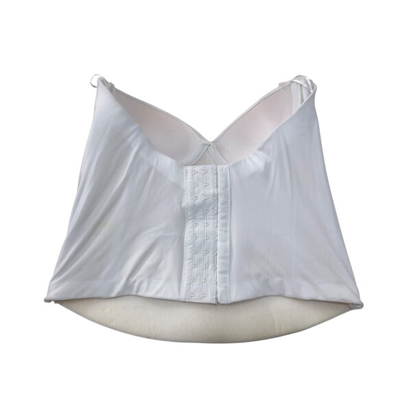 Felina Strapless Sweetheart Neckline Bustier Bra 38B White Nylon/Spandex - Picture 7 of 10